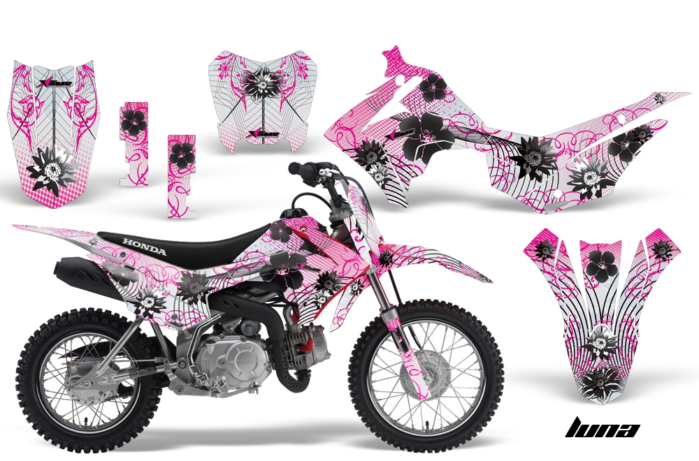 Honda CRF110F 2013 Graphics Kit Decal Luna Pink